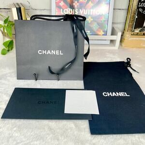CHANEL Dust Bag, Shopping Bag, note paper & envelope, ribbon gift set